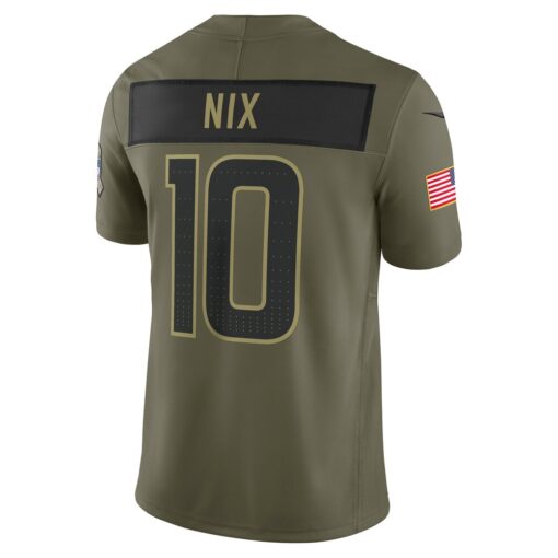 Bo Nix Denver Broncos Limited Jersey – Olive, Limited Replica Fan Edition