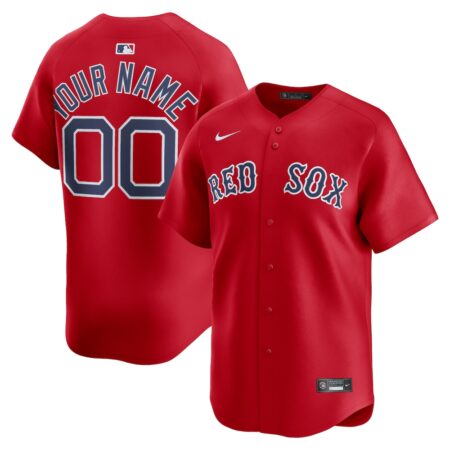 Boston Red Sox Alternate Limited Custom Jersey – Red, Limited Replica Fan Edition