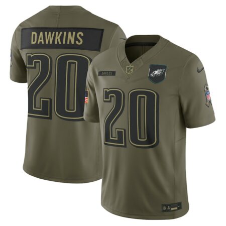 Brian Dawkins Philadelphia Eagles Limited Jersey – Olive, Limited Replica Fan Edition