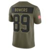 Brock Bowers Las Vegas Raiders Limited Jersey - Olive, Limited Replica Fan Edition