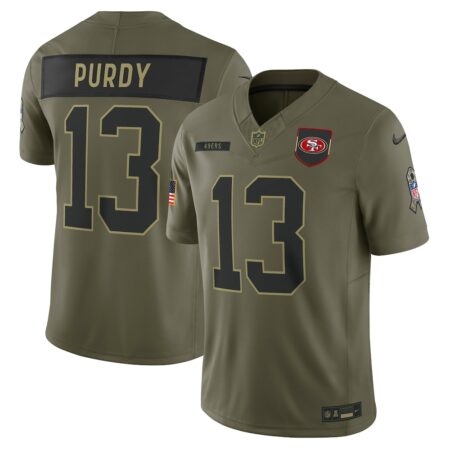 Brock Purdy San Francisco 49ers Limited Jersey – Olive, Limited Replica Fan Edition