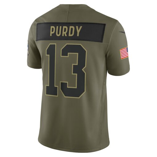 Brock Purdy San Francisco 49ers Limited Jersey – Olive, Limited Replica Fan Edition