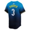 Bryce Harper Philadelphia Phillies City Connect Limited Jersey - Blue, Limited Replica Fan Edition