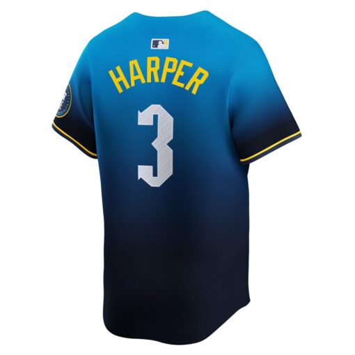 Bryce Harper Philadelphia Phillies City Connect Limited Jersey – Blue, Limited Replica Fan Edition