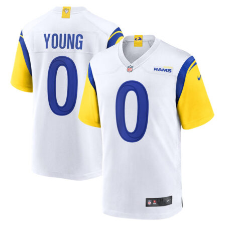 Byron Young Los Angeles Rams Jersey – White, Limited Replica Fan Edition