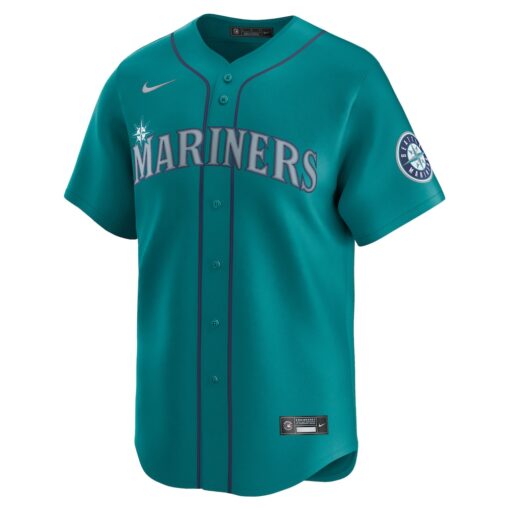 Cal Raleigh Seattle Mariners Alternate Limited Jersey – Teal, Limited Replica Fan Edition