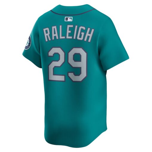 Cal Raleigh Seattle Mariners Alternate Limited Jersey – Teal, Limited Replica Fan Edition
