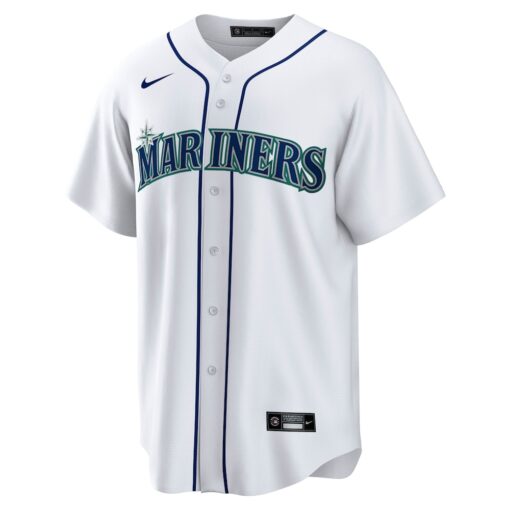 Cal Raleigh Seattle Mariners Home Replica Player Jersey – White, Limited Replica Fan Edition
