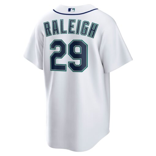 Cal Raleigh Seattle Mariners Home Replica Player Jersey – White, Limited Replica Fan Edition