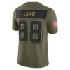 CeeDee Lamb Dallas Cowboys Limited Jersey - Olive, Limited Replica Fan Edition