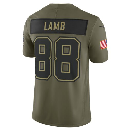 CeeDee Lamb Dallas Cowboys Limited Jersey – Olive, Limited Replica Fan Edition