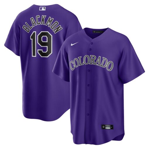 Charlie Blackmon Colorado Rockies Alternate Replica Player Name Jersey – Purple, Limited Replica Fan Edition