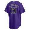 Charlie Blackmon Colorado Rockies Alternate Replica Player Name Jersey - Purple, Limited Replica Fan Edition