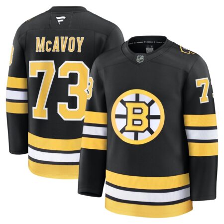 Charlie McAvoy Boston Bruins Home Premium Player Jersey – Black, Limited Replica Fan Edition