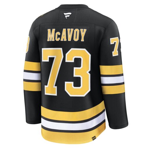 Charlie McAvoy Boston Bruins Home Premium Player Jersey – Black, Limited Replica Fan Edition