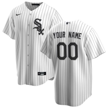 Chicago White Sox Home Replica Custom Jersey – White, Limited Replica Fan Edition