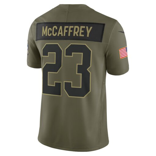 Christian McCaffrey San Francisco 49ers Limited Jersey – Olive, Limited Replica Fan Edition