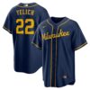 Christian Yelich Milwaukee Brewers Alternate 2 Replica Jersey - Navy, Limited Replica Fan Edition