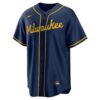 Christian Yelich Milwaukee Brewers Alternate 2 Replica Jersey - Navy, Limited Replica Fan Edition