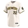 Christian Yelich Milwaukee Brewers Home Limited Player Jersey - Cream, Limited Replica Fan Edition