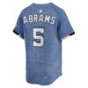 CJ Abrams Washington Nationals 2025 City Connect Limited Jersey - Blue, Limited Replica Fan Edition