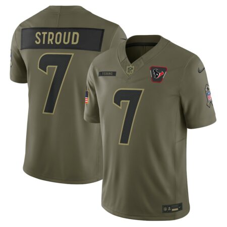 C.J. Stroud Houston Texans Limited Jersey – Olive, Limited Replica Fan Edition