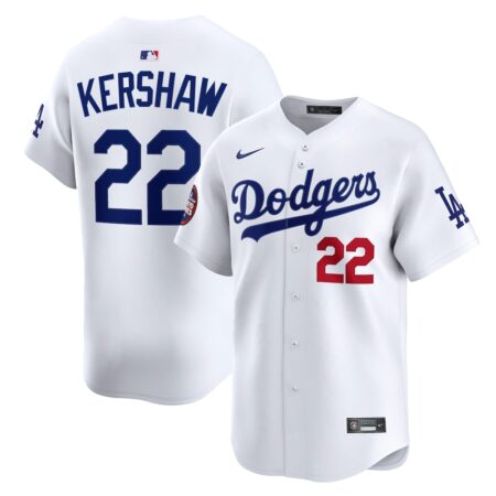 Clayton Kershaw Los Angeles Dodgers 2025 MLB World Tour Tokyo Series Home Limited Player Jersey – White, Limited Replica Fan Edition