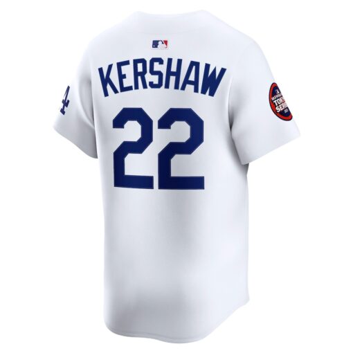 Clayton Kershaw Los Angeles Dodgers 2025 MLB World Tour Tokyo Series Home Limited Player Jersey – White, Limited Replica Fan Edition