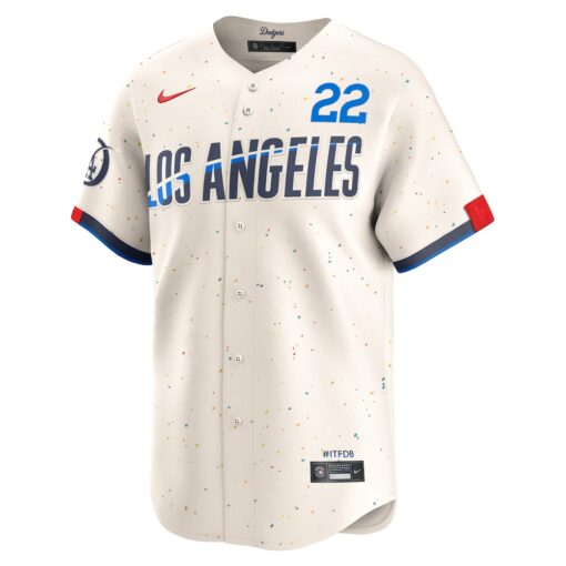 Clayton Kershaw Los Angeles Dodgers City Connect Limited Player Jersey – Cream, Limited Replica Fan Edition