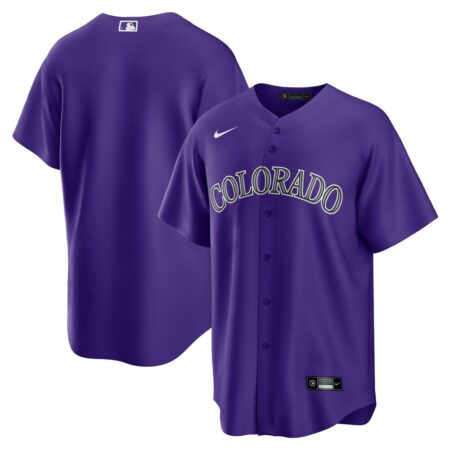 Colorado Rockies Alternate Replica Team Jersey – Purple, Limited Replica Fan Edition