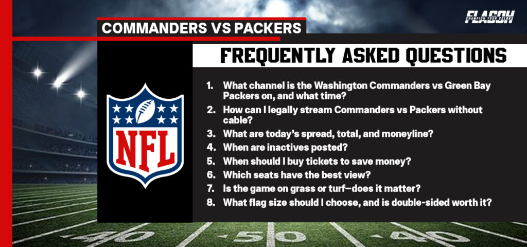 Commanders vs Packers FAQ