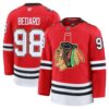 Connor Bedard Chicago Blackhawks Centennial Premium Player Jersey - Red, Limited Replica Fan Edition
