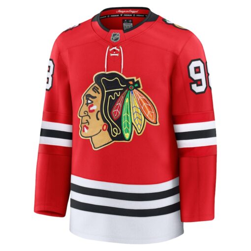 Connor Bedard Chicago Blackhawks Centennial Premium Player Jersey – Red, Limited Replica Fan Edition