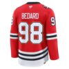 Connor Bedard Chicago Blackhawks Centennial Premium Player Jersey - Red, Limited Replica Fan Edition