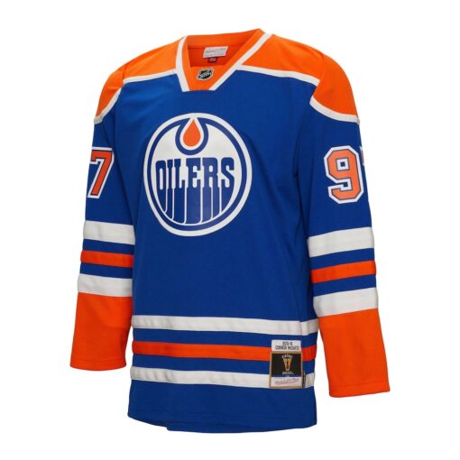 Connor McDavid Edmonton Oilers Mitchell Ness 2015 Blue Line Player Jersey – Blue, Limited Replica Fan Edition