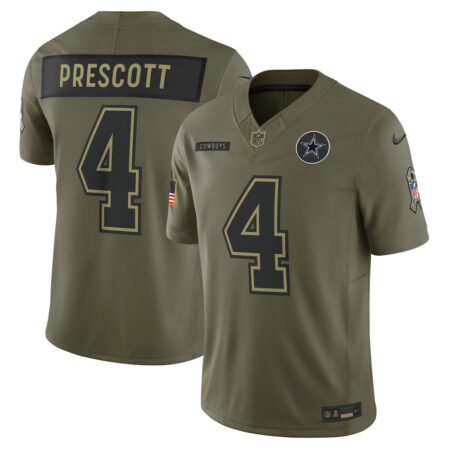 Dak Prescott Dallas Cowboys Limited Jersey – Olive, Limited Replica Fan Edition