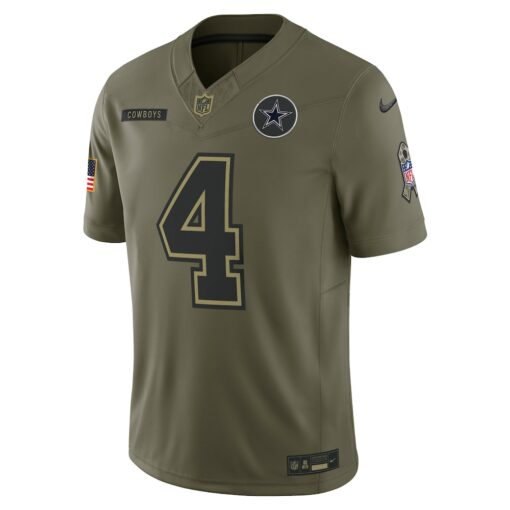 Dak Prescott Dallas Cowboys Limited Jersey – Olive, Limited Replica Fan Edition