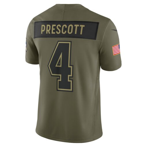 Dak Prescott Dallas Cowboys Limited Jersey – Olive, Limited Replica Fan Edition