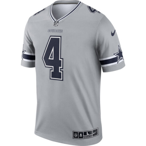 Dak Prescott Dallas Cowboys Top – Gray, Limited Replica Fan Edition