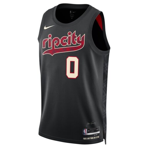 Damian Lillard Portland Trail Blazers Unisex 2023/24 Swingman Jersey – Black – City Edition, Limited Replica Fan Edition