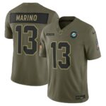 Dan Marino Miami Dolphins Limited Jersey - Olive, Limited Replica Fan Edition