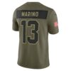 Dan Marino Miami Dolphins Limited Jersey - Olive, Limited Replica Fan Edition