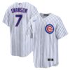 Dansby Swanson Chicago Cubs Replica Player Jersey - White, Limited Replica Fan Edition