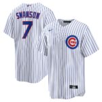 Dansby Swanson Chicago Cubs Replica Player Jersey - White, Limited Replica Fan Edition