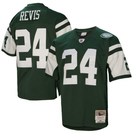Darrelle Revis New York Jets Mitchell and Ness Legacy Replica Jersey – Green, Limited Replica Fan Edition
