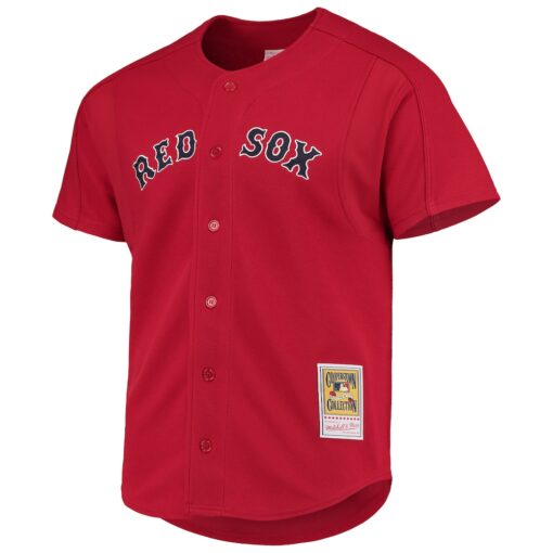 David Ortiz Boston Red Sox Mitchell & Ness Cooperstown Collection Mesh Batting Practice Button-Up Jersey – Red, Limited Replica Fan Edition