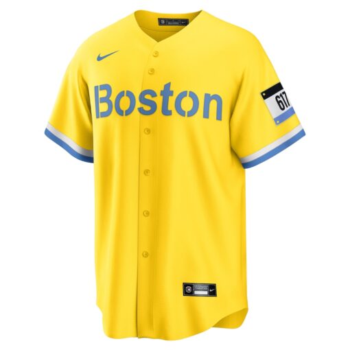 David Ortiz Boston Red Sox Retired Player City Connect Replica Jersey – Gold, Limited Replica Fan Edition