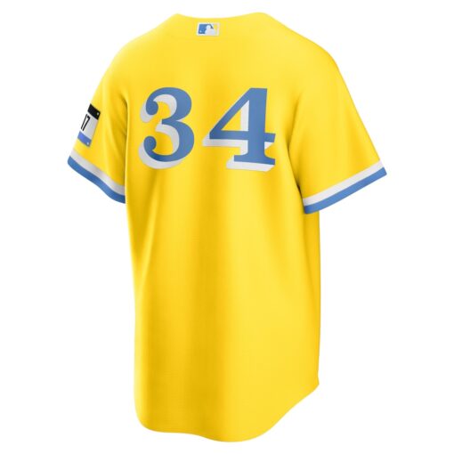 David Ortiz Boston Red Sox Retired Player City Connect Replica Jersey – Gold, Limited Replica Fan Edition
