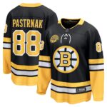 David Pastrnak Boston Bruins Fanatics 100th Anniversary Breakaway Jersey - Black, Limited Replica Fan Edition