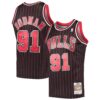 Dennis Rodman Chicago Bulls Mitchell Ness Hardwood Classics Swingman Jersey - Black, Limited Replica Fan Edition